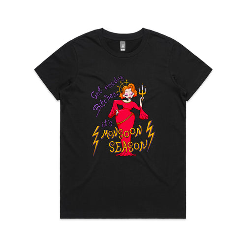 Monsoon Season Tee by Lonely Kids Club. All clothing from our T-shirts to our shorts and hoodies are ethically made, and printed packed and shipped from Sydney.