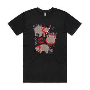 Moo Deng Tee by Lonely Kids Club. All clothing from our T-shirts to our shorts and hoodies are ethically made, and printed packed and shipped from Sydney.
