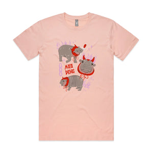 Moo Deng Tee by Lonely Kids Club. All clothing from our T-shirts to our shorts and hoodies are ethically made, and printed packed and shipped from Sydney.