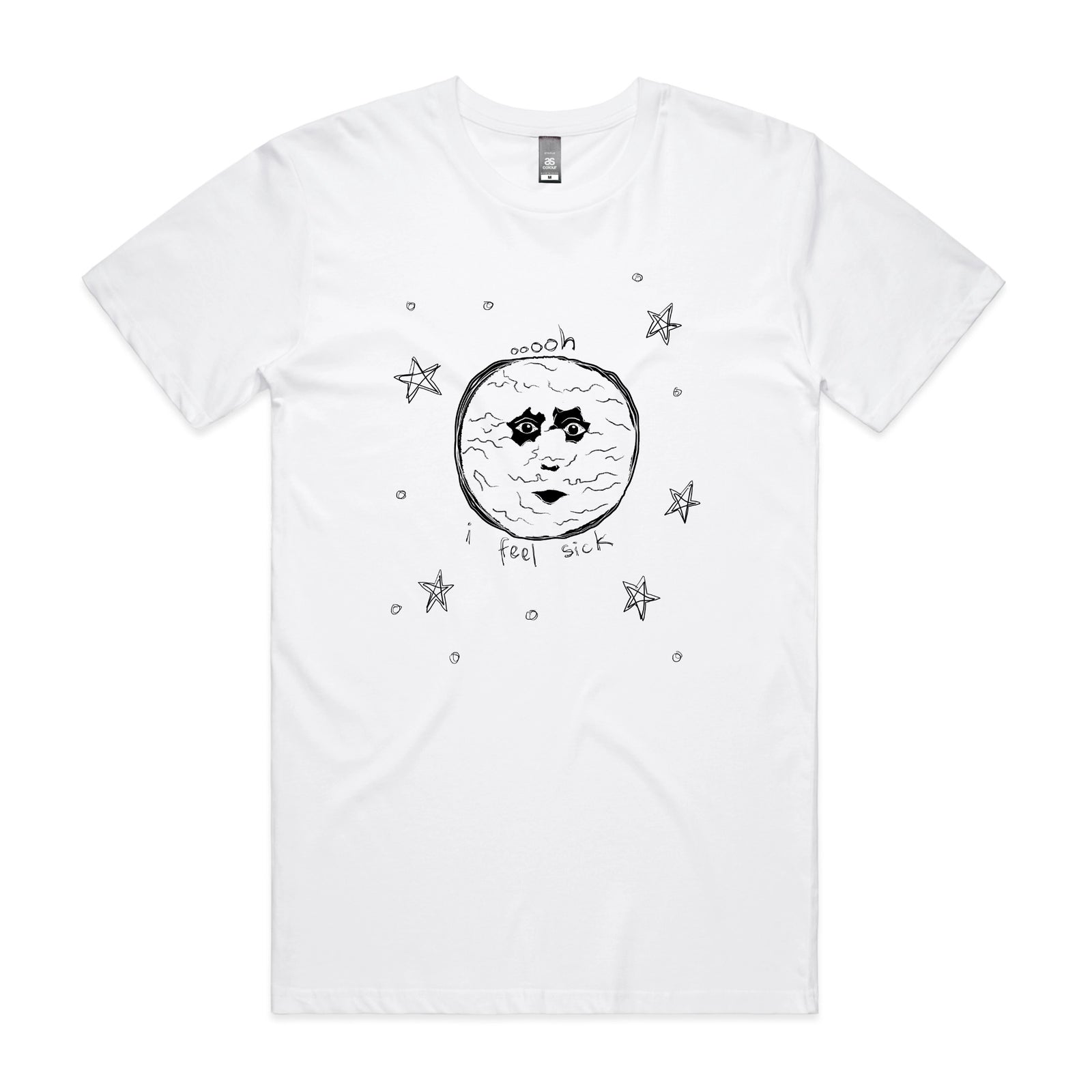 The Moon Tee by Lonely Kids Club. All clothing from our T-shirts to our shorts and hoodies are ethically made, and printed packed and shipped from Sydney.