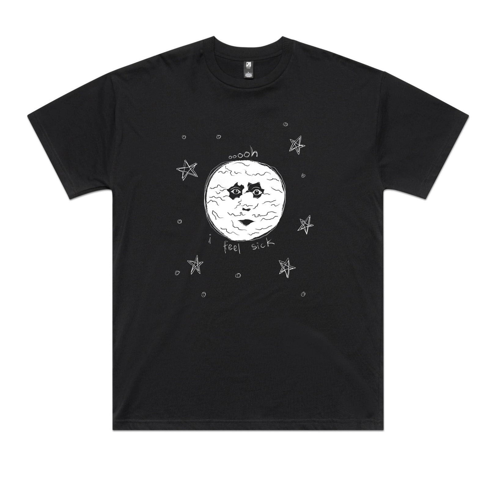 The Moon Tee by Lonely Kids Club. All clothing from our T-shirts to our shorts and hoodies are ethically made, and printed packed and shipped from Sydney.