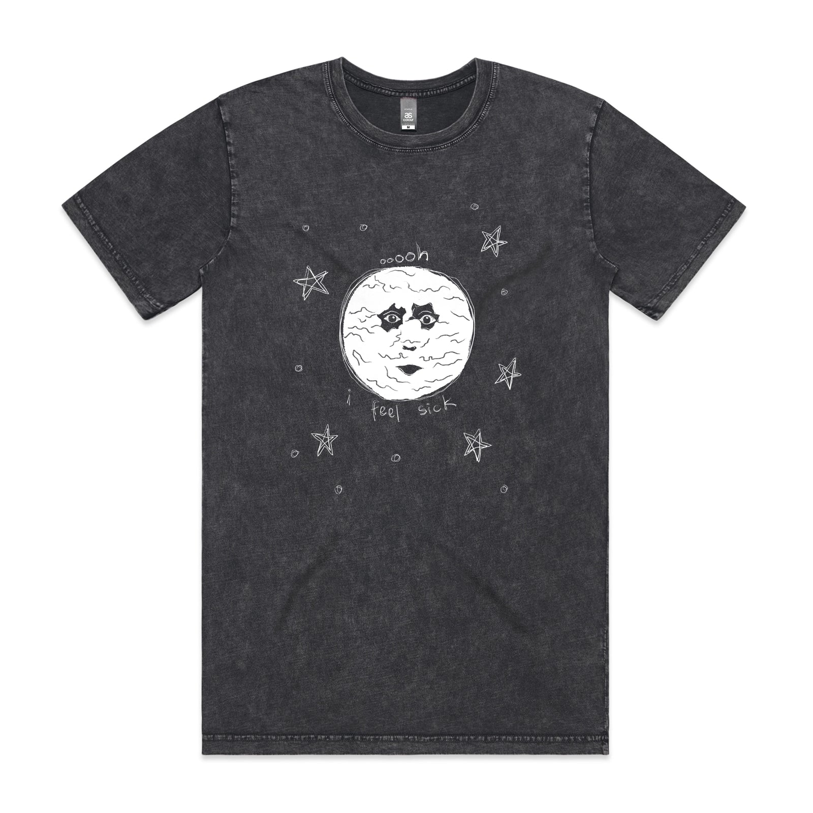 The Moon Tee by Lonely Kids Club. All clothing from our T-shirts to our shorts and hoodies are ethically made, and printed packed and shipped from Sydney.