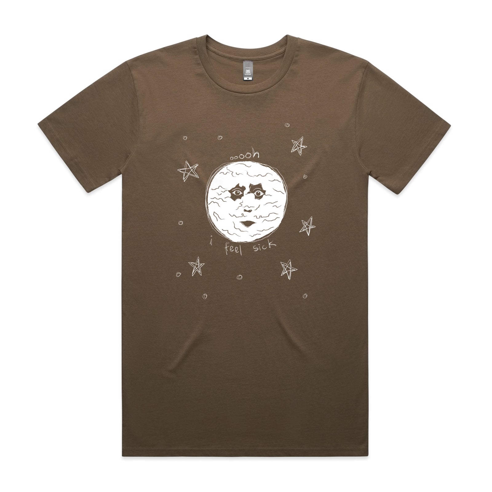 The Moon Tee by Lonely Kids Club. All clothing from our T-shirts to our shorts and hoodies are ethically made, and printed packed and shipped from Sydney.