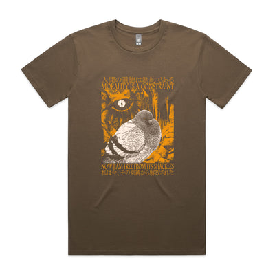 Morality Is A Constraint Tee by Lonely Kids Club. All clothing from our T-shirts to our shorts and hoodies are ethically made, and printed packed and shipped from Sydney.