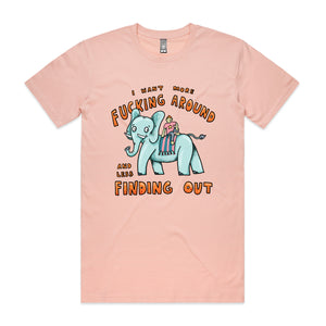 More Fucking Around Tee by Lonely Kids Club. All clothing from our T-shirts to our shorts and hoodies are ethically made, and printed packed and shipped from Sydney.