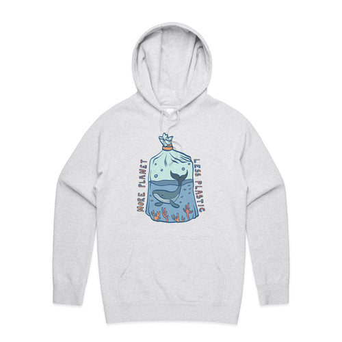 More Planet, Less Plastic Hoodie by Lonely Kids Club. All clothing from our T-shirts to our shorts and hoodies are ethically made, and printed packed and shipped from Sydney.