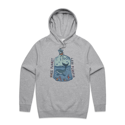 More Planet, Less Plastic Hoodie by Lonely Kids Club. All clothing from our T-shirts to our shorts and hoodies are ethically made, and printed packed and shipped from Sydney.