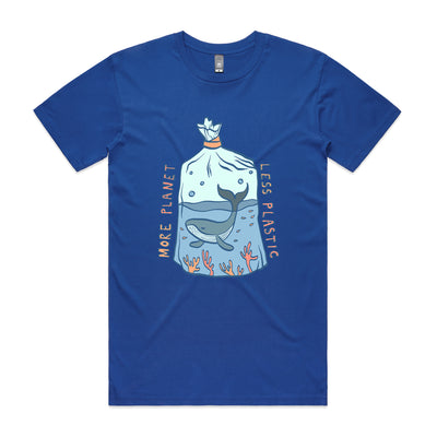 More Planet, Less Plastic Tee by Lonely Kids Club. All clothing from our T-shirts to our shorts and hoodies are ethically made, and printed packed and shipped from Sydney.