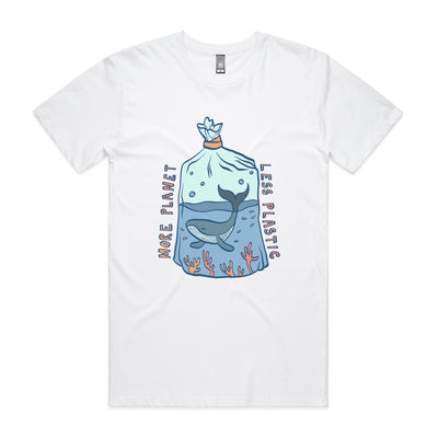 More Planet, Less Plastic Tee by Lonely Kids Club. All clothing from our T-shirts to our shorts and hoodies are ethically made, and printed packed and shipped from Sydney.