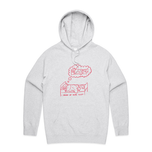 More Sleep Hoodie by Lonely Kids Club. All clothing from our T-shirts to our shorts and hoodies are ethically made, and printed packed and shipped from Sydney.