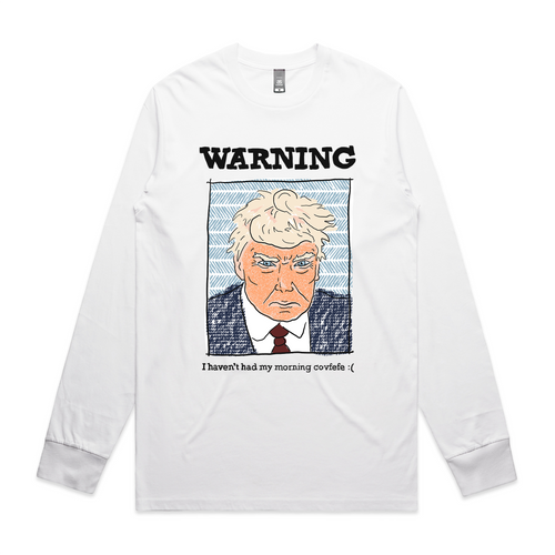 Morning Covfefe Tee by Lonely Kids Club. All clothing from our T-shirts to our shorts and hoodies are ethically made, and printed packed and shipped from Sydney.