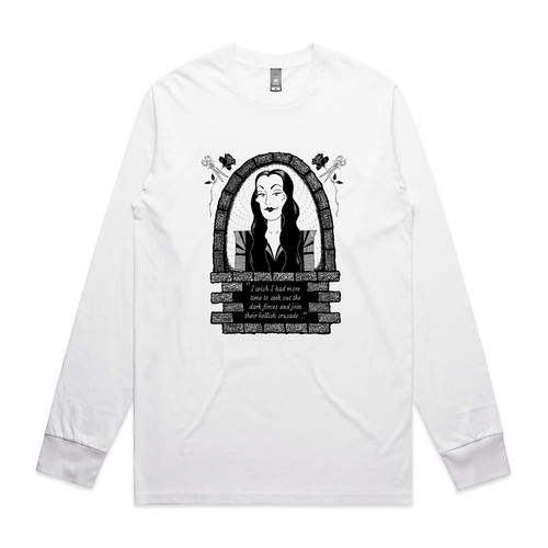 Hellish Crusade Tee by Lonely Kids Club. All clothing from our T-shirts to our shorts and hoodies are ethically made, and printed packed and shipped from Sydney.