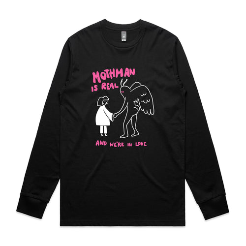 Mothman Is Real Tee by Lonely Kids Club. All clothing from our T-shirts to our shorts and hoodies are ethically made, and printed packed and shipped from Sydney.