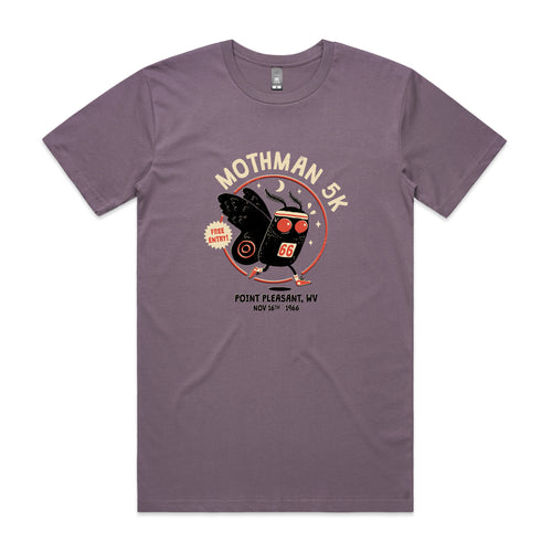 Mothman 5k Tee by Lonely Kids Club. All clothing from our T-shirts to our shorts and hoodies are ethically made, and printed packed and shipped from Sydney.