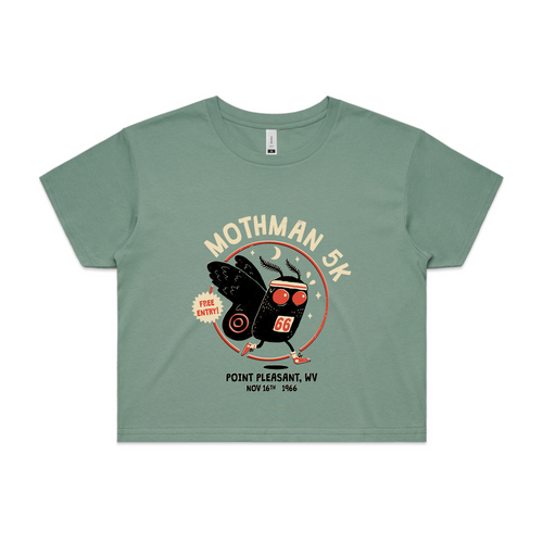 Mothman 5k Tee by Lonely Kids Club. All clothing from our T-shirts to our shorts and hoodies are ethically made, and printed packed and shipped from Sydney.