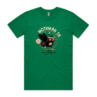 Mothman 5k Tee by Lonely Kids Club. All clothing from our T-shirts to our shorts and hoodies are ethically made, and printed packed and shipped from Sydney.