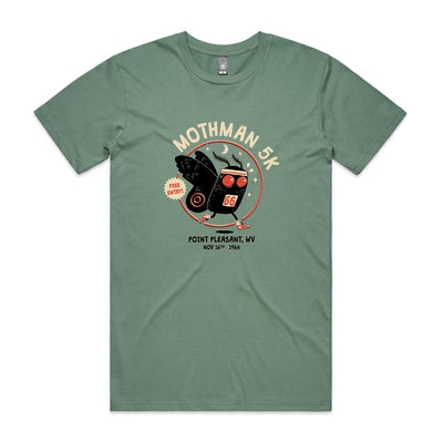 Mothman 5k Tee by Lonely Kids Club. All clothing from our T-shirts to our shorts and hoodies are ethically made, and printed packed and shipped from Sydney.