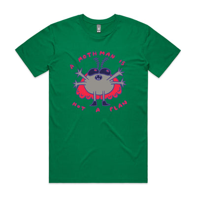 Mothman Not A Plan Tee by Lonely Kids Club. All clothing from our T-shirts to our shorts and hoodies are ethically made, and printed packed and shipped from Sydney.