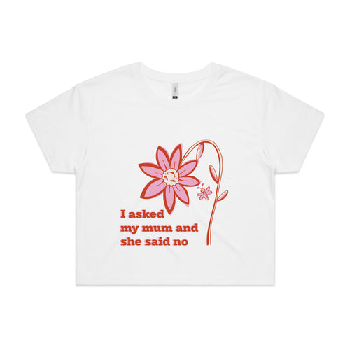 I Asked My Mum Tee by Lonely Kids Club. All clothing from our T-shirts to our shorts and hoodies are ethically made, and printed packed and shipped from Sydney.
