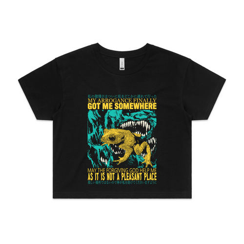 My Arrogance Tee by Lonely Kids Club. All clothing from our T-shirts to our shorts and hoodies are ethically made, and printed packed and shipped from Sydney.