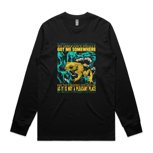 My Arrogance Tee by Lonely Kids Club. All clothing from our T-shirts to our shorts and hoodies are ethically made, and printed packed and shipped from Sydney.