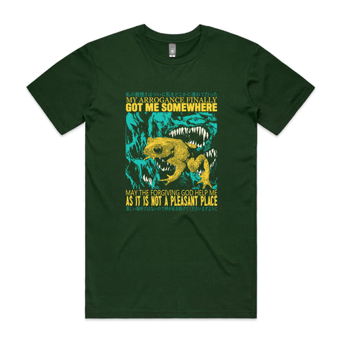 My Arrogance Tee by Lonely Kids Club. All clothing from our T-shirts to our shorts and hoodies are ethically made, and printed packed and shipped from Sydney.
