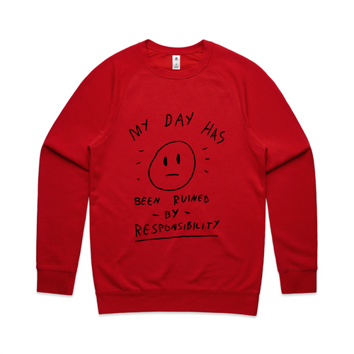 My Day Jumper by Lonely Kids Club. All clothing from our T-shirts to our shorts and hoodies are ethically made, and printed packed and shipped from Sydney.