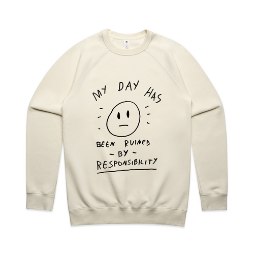 My Day Jumper by Lonely Kids Club. All clothing from our T-shirts to our shorts and hoodies are ethically made, and printed packed and shipped from Sydney.