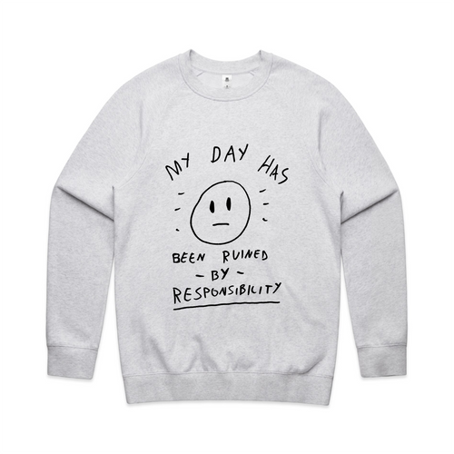 My Day Jumper by Lonely Kids Club. All clothing from our T-shirts to our shorts and hoodies are ethically made, and printed packed and shipped from Sydney.