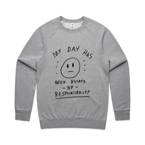 My Day Jumper by Lonely Kids Club. All clothing from our T-shirts to our shorts and hoodies are ethically made, and printed packed and shipped from Sydney.