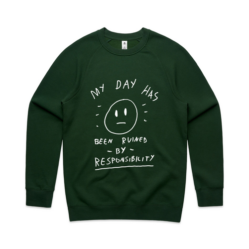 My Day Jumper by Lonely Kids Club. All clothing from our T-shirts to our shorts and hoodies are ethically made, and printed packed and shipped from Sydney.
