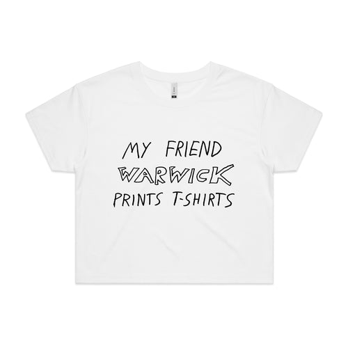 My Friend Warwick Tee by Lonely Kids Club. All clothing from our T-shirts to our shorts and hoodies are ethically made, and printed packed and shipped from Sydney.