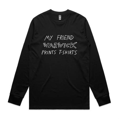 My Friend Warwick Tee by Lonely Kids Club. All clothing from our T-shirts to our shorts and hoodies are ethically made, and printed packed and shipped from Sydney.