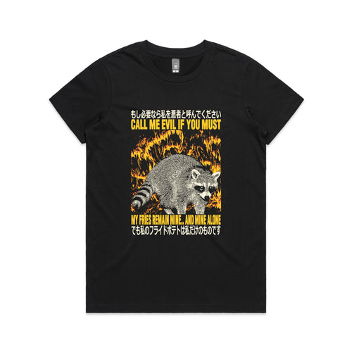 My Fries Remain Mine Tee by Lonely Kids Club. All clothing from our T-shirts to our shorts and hoodies are ethically made, and printed packed and shipped from Sydney.
