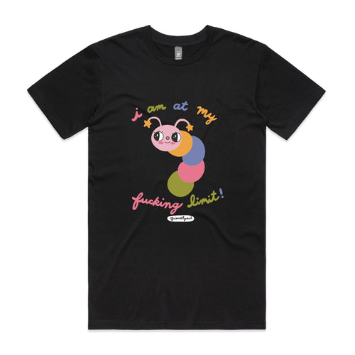 My Fucking Limit Tee by Lonely Kids Club. All clothing from our T-shirts to our shorts and hoodies are ethically made, and printed packed and shipped from Sydney.