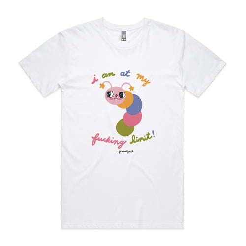 My Fucking Limit Tee by Lonely Kids Club. All clothing from our T-shirts to our shorts and hoodies are ethically made, and printed packed and shipped from Sydney.