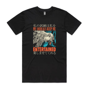 My Ordeals Tee by Lonely Kids Club. All clothing from our T-shirts to our shorts and hoodies are ethically made, and printed packed and shipped from Sydney.