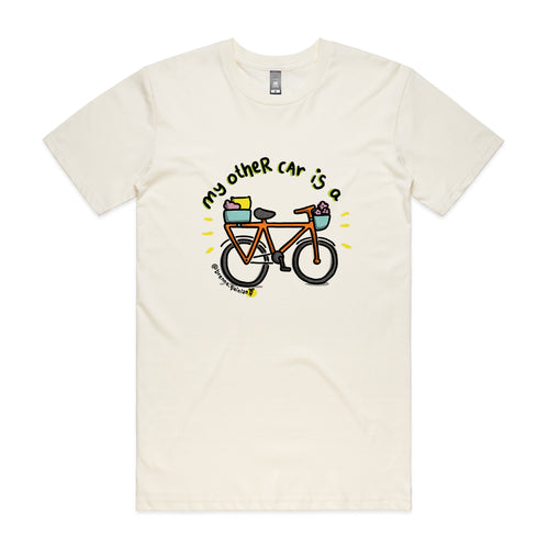My Other Car Tee by Lonely Kids Club. All clothing from our T-shirts to our shorts and hoodies are ethically made, and printed packed and shipped from Sydney.