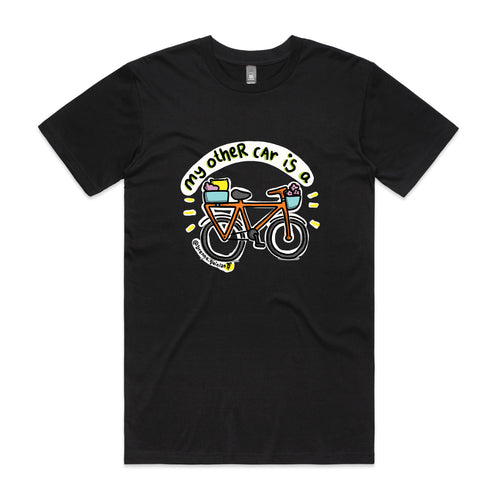 My Other Car Tee by Lonely Kids Club. All clothing from our T-shirts to our shorts and hoodies are ethically made, and printed packed and shipped from Sydney.