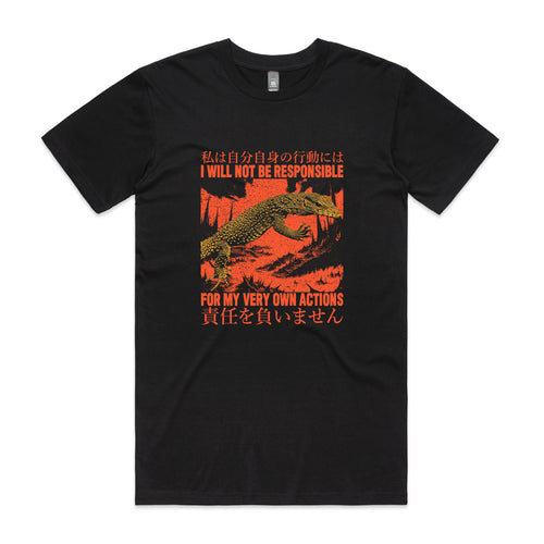 My Own Actions Tee by Lonely Kids Club. All clothing from our T-shirts to our shorts and hoodies are ethically made, and printed packed and shipped from Sydney.