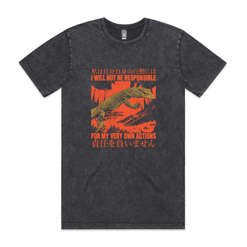 My Own Actions Tee by Lonely Kids Club. All clothing from our T-shirts to our shorts and hoodies are ethically made, and printed packed and shipped from Sydney.