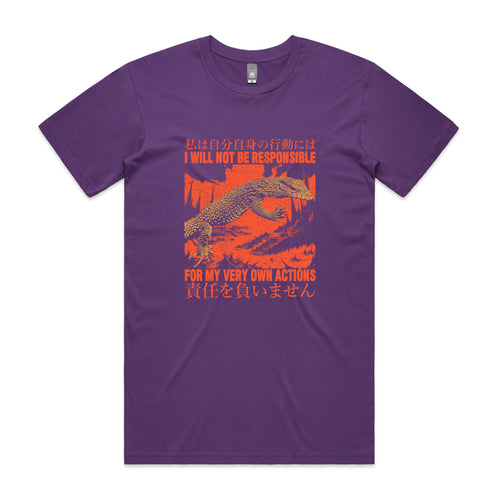 My Own Actions Tee by Lonely Kids Club. All clothing from our T-shirts to our shorts and hoodies are ethically made, and printed packed and shipped from Sydney.