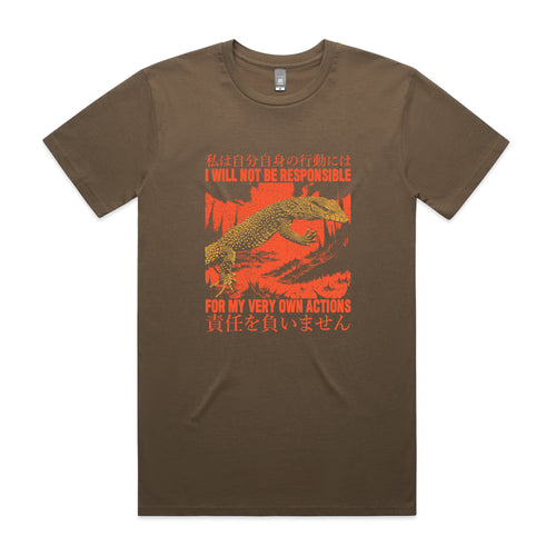 My Own Actions Tee by Lonely Kids Club. All clothing from our T-shirts to our shorts and hoodies are ethically made, and printed packed and shipped from Sydney.