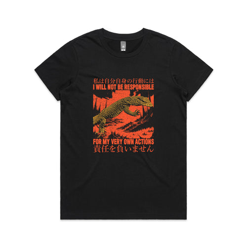 My Own Actions Tee by Lonely Kids Club. All clothing from our T-shirts to our shorts and hoodies are ethically made, and printed packed and shipped from Sydney.