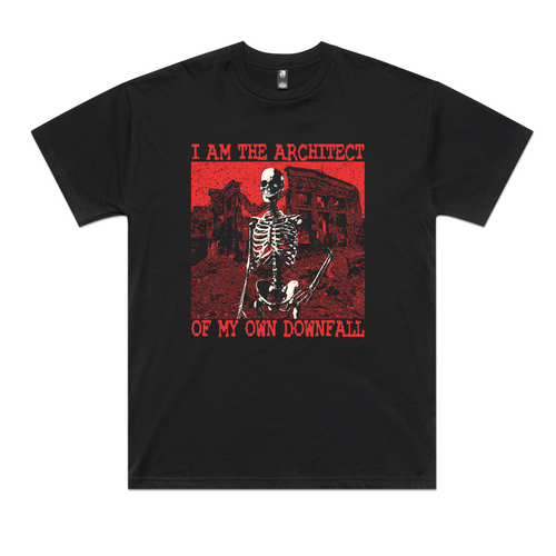 My Own Downfall Tee by Lonely Kids Club. All clothing from our T-shirts to our shorts and hoodies are ethically made, and printed packed and shipped from Sydney.