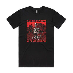 My Own Downfall Tee by Lonely Kids Club. All clothing from our T-shirts to our shorts and hoodies are ethically made, and printed packed and shipped from Sydney.