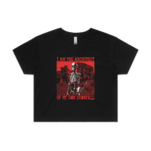 My Own Downfall Tee by Lonely Kids Club. All clothing from our T-shirts to our shorts and hoodies are ethically made, and printed packed and shipped from Sydney.