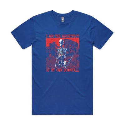 My Own Downfall Tee by Lonely Kids Club. All clothing from our T-shirts to our shorts and hoodies are ethically made, and printed packed and shipped from Sydney.