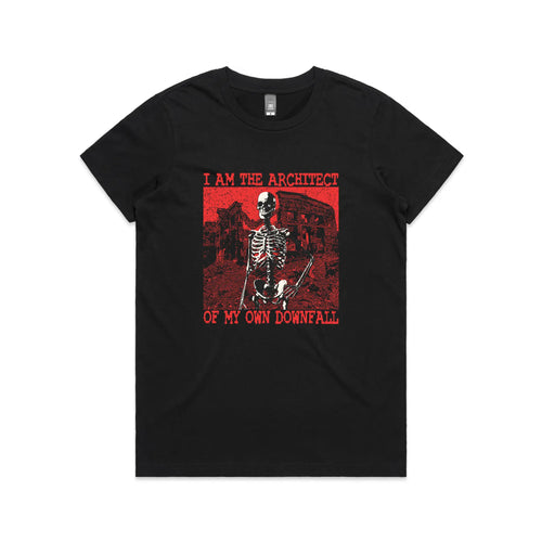 My Own Downfall Tee by Lonely Kids Club. All clothing from our T-shirts to our shorts and hoodies are ethically made, and printed packed and shipped from Sydney.