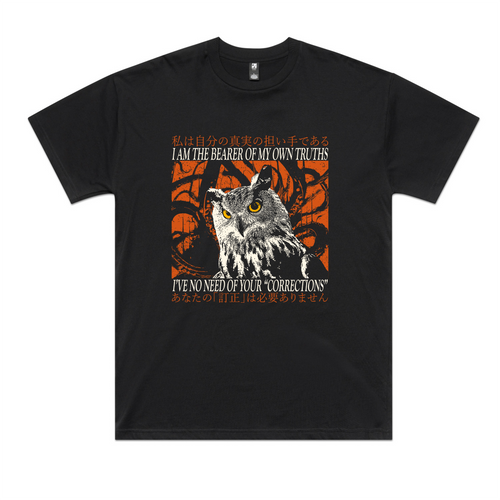 My Own Truths Tee by Lonely Kids Club. All clothing from our T-shirts to our shorts and hoodies are ethically made, and printed packed and shipped from Sydney.